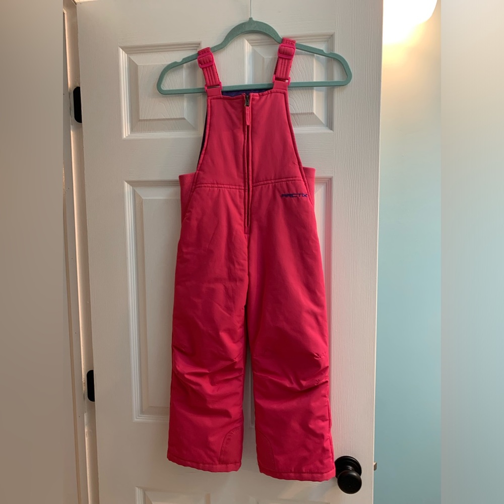 Girls Size 5T Arctix insulated snow bib
